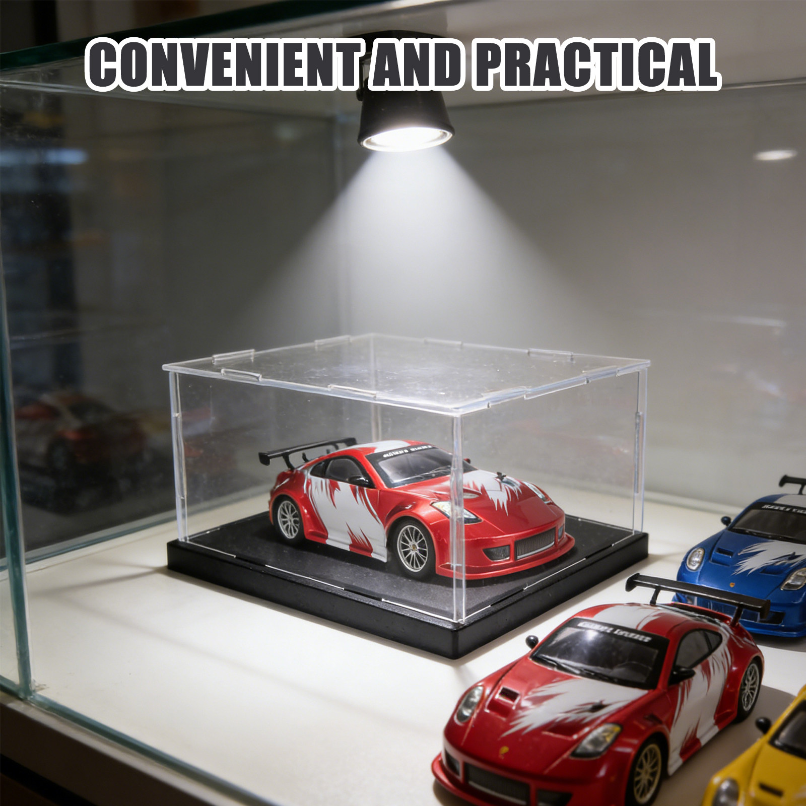Display Case Acrylic - صندوق عرض أكريليك شفاف للسيارات، غطاء