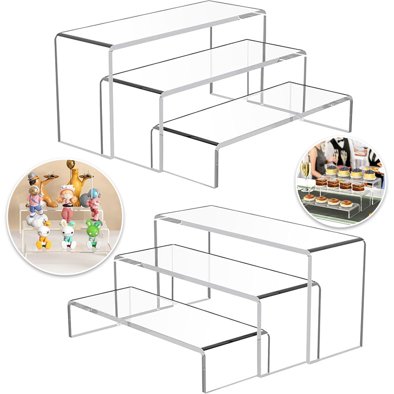 Display Risers Set - حوامل عرض أكريليك، مجموعة من 3