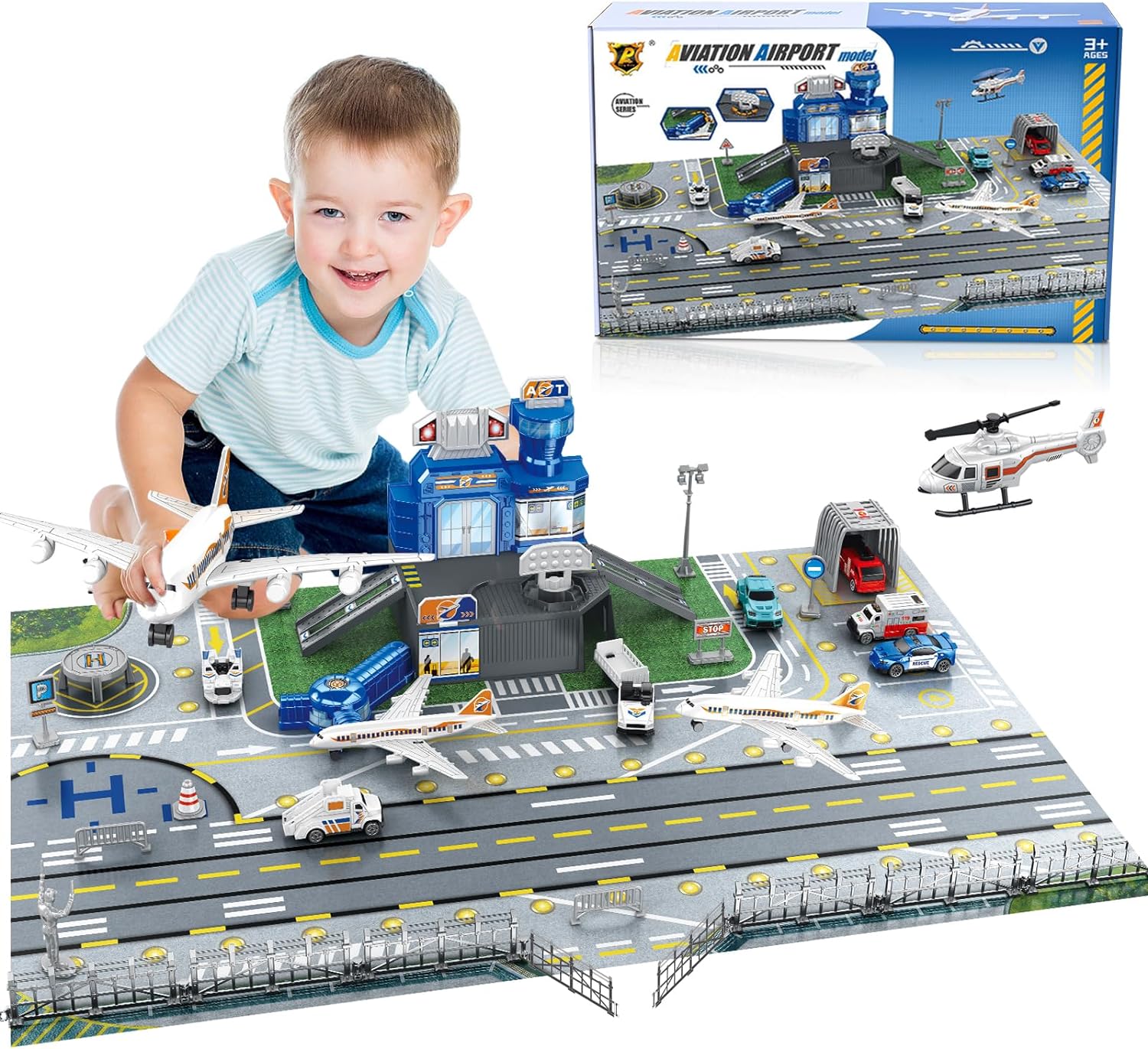 مجموعة ألعاب مطار للأطفال مع س - مراجعة Model Airplane Plastic وسعره
